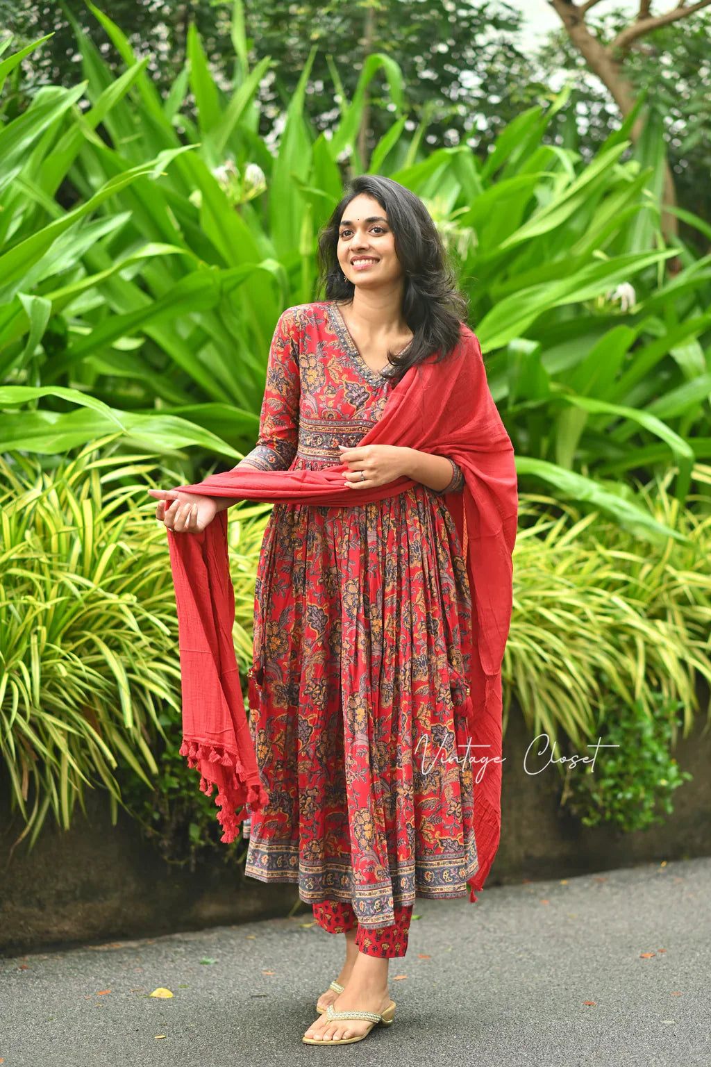 EXCLUSIVE DESIGNER HEAVY COTTON WITH  EMBROIDERY WORK SUIT