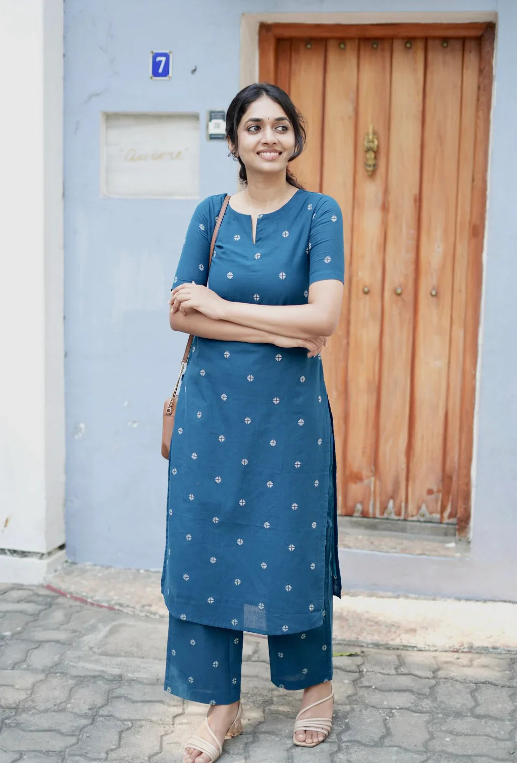 Women Cotton Printed Kurta Set