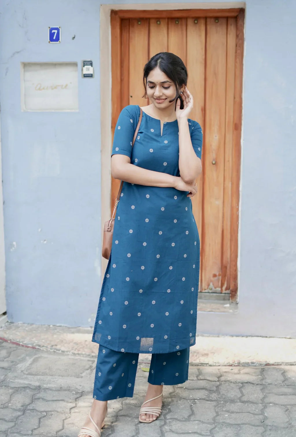 Women Cotton Printed Kurta Set