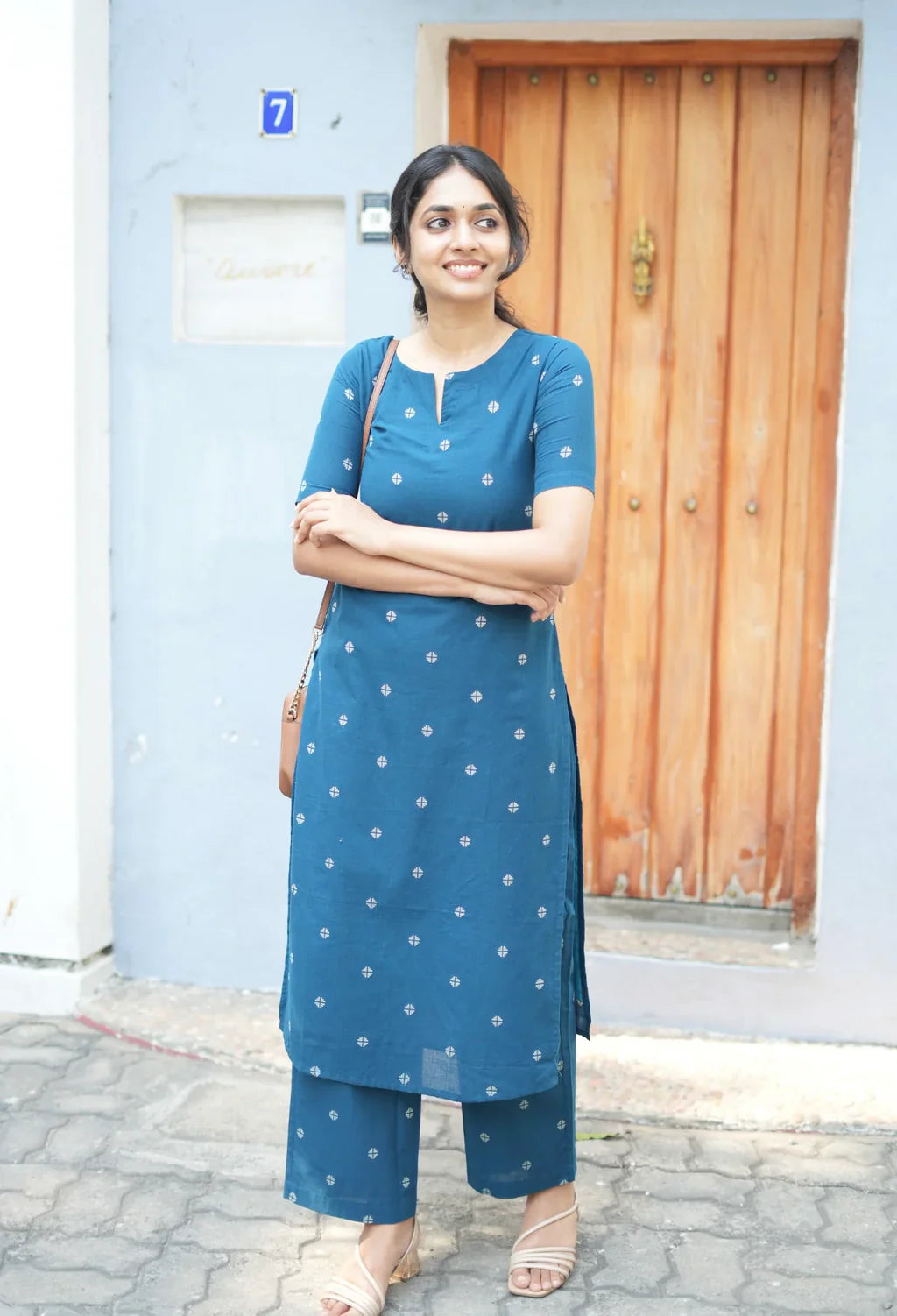 Women Cotton Printed Kurta Set