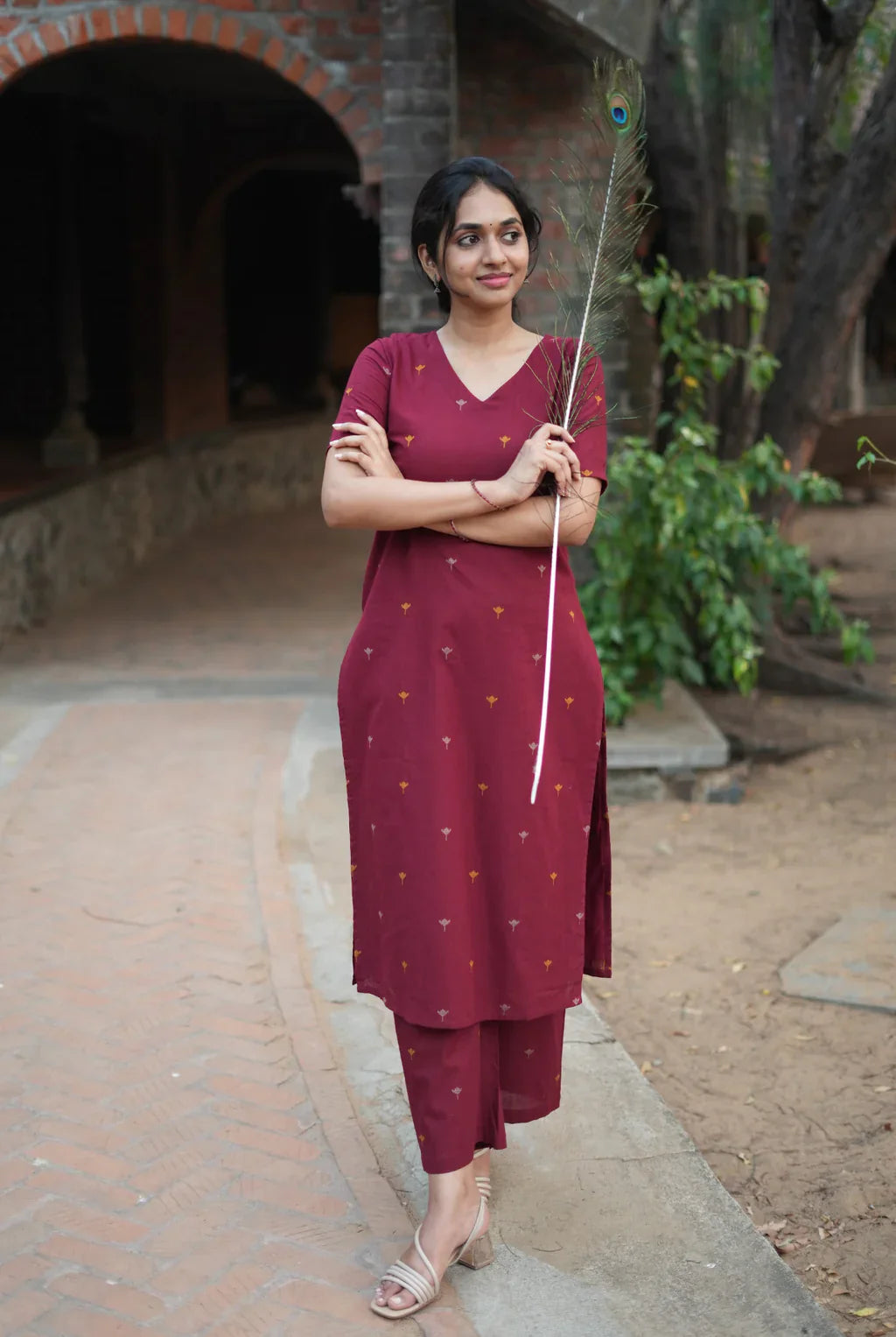 Women Cotton Printed Kurta Set