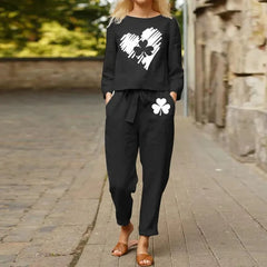 Women Printed Floral Crop Top & Trousers  Co-Order Set