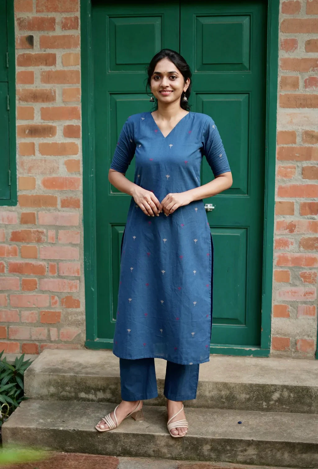 Women Cotton Printed Kurta Set