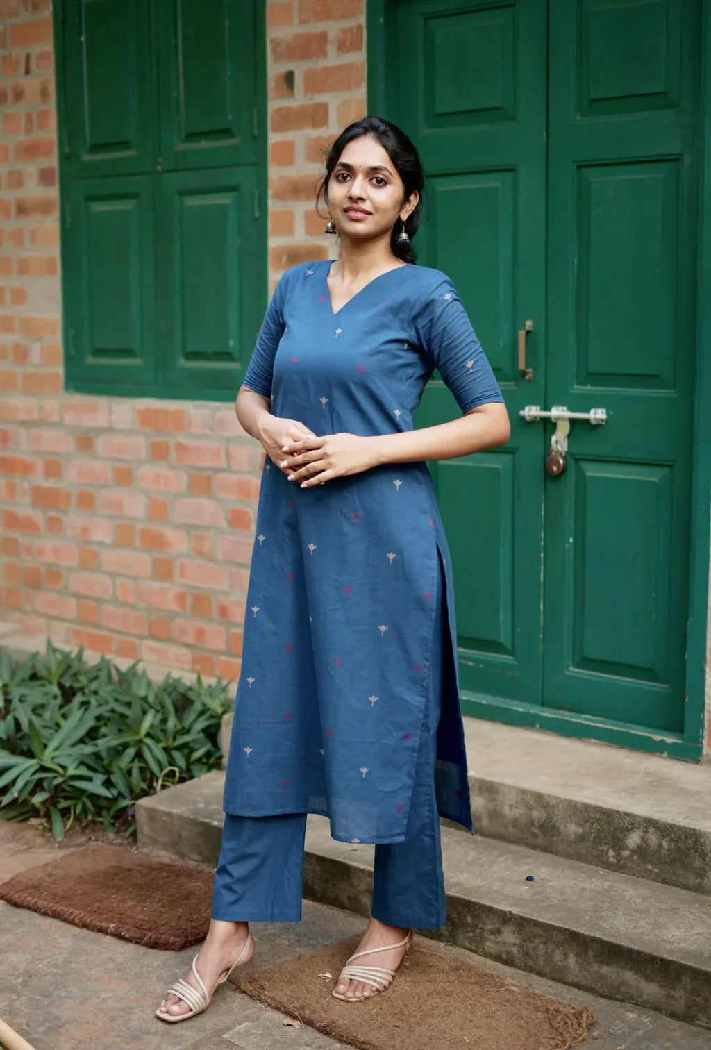 Women Cotton Printed Kurta Set