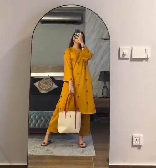 Cotton Embroidered Kurta Set