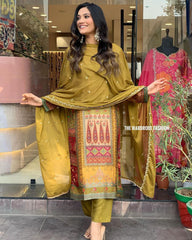 Women's Designer Party Wear Soft Premium Silk Salwar Suit