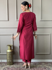 Featuring Beautiful Viscose Chanderi Suit Set