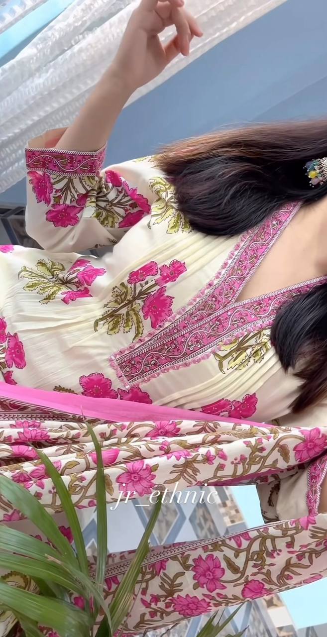 Pink Pure Cotton Printed Suit Set