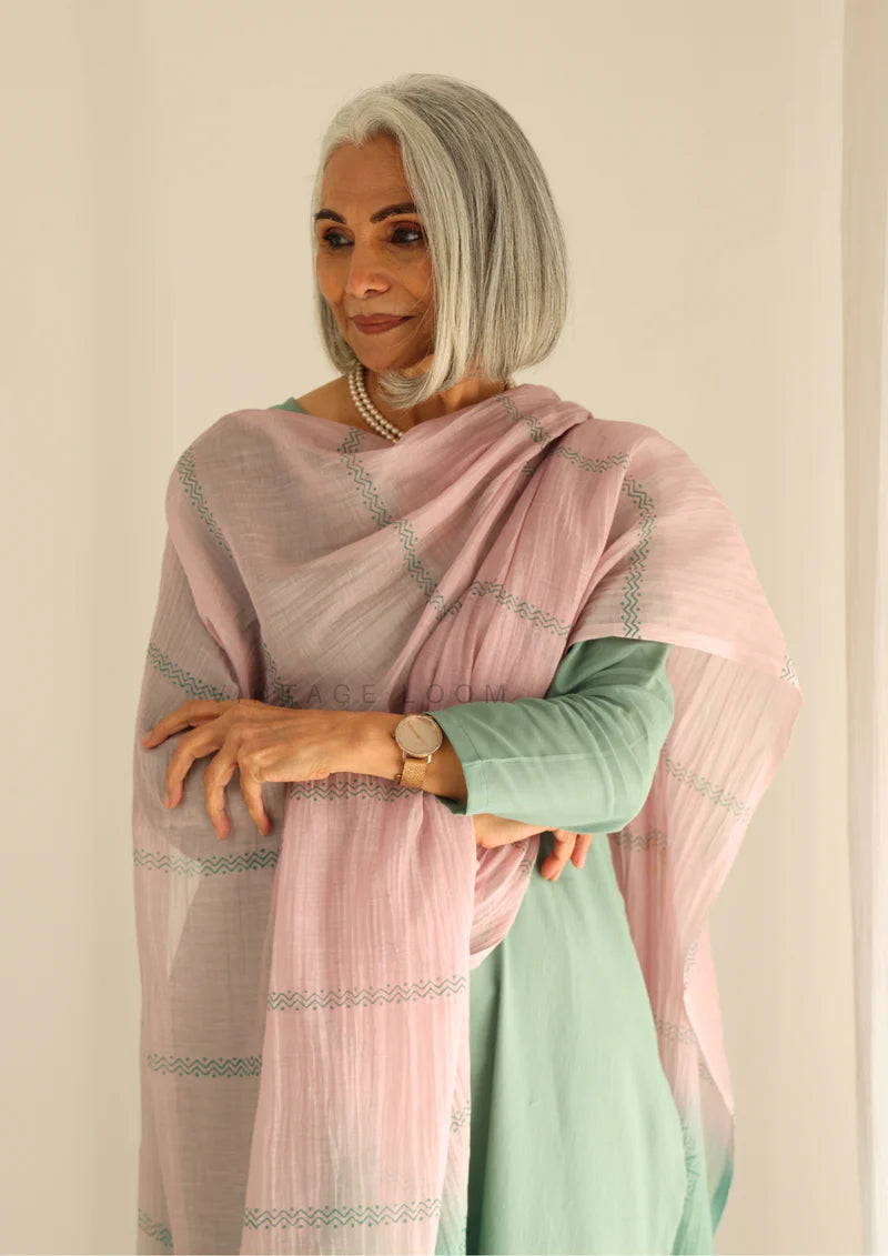Cotton Kurti With Pant & Dupatta Set