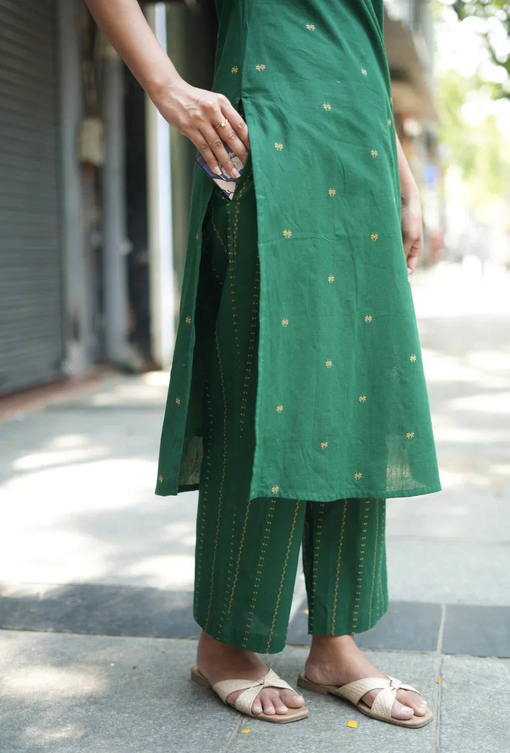 Women Cotton Printed Kurta Set