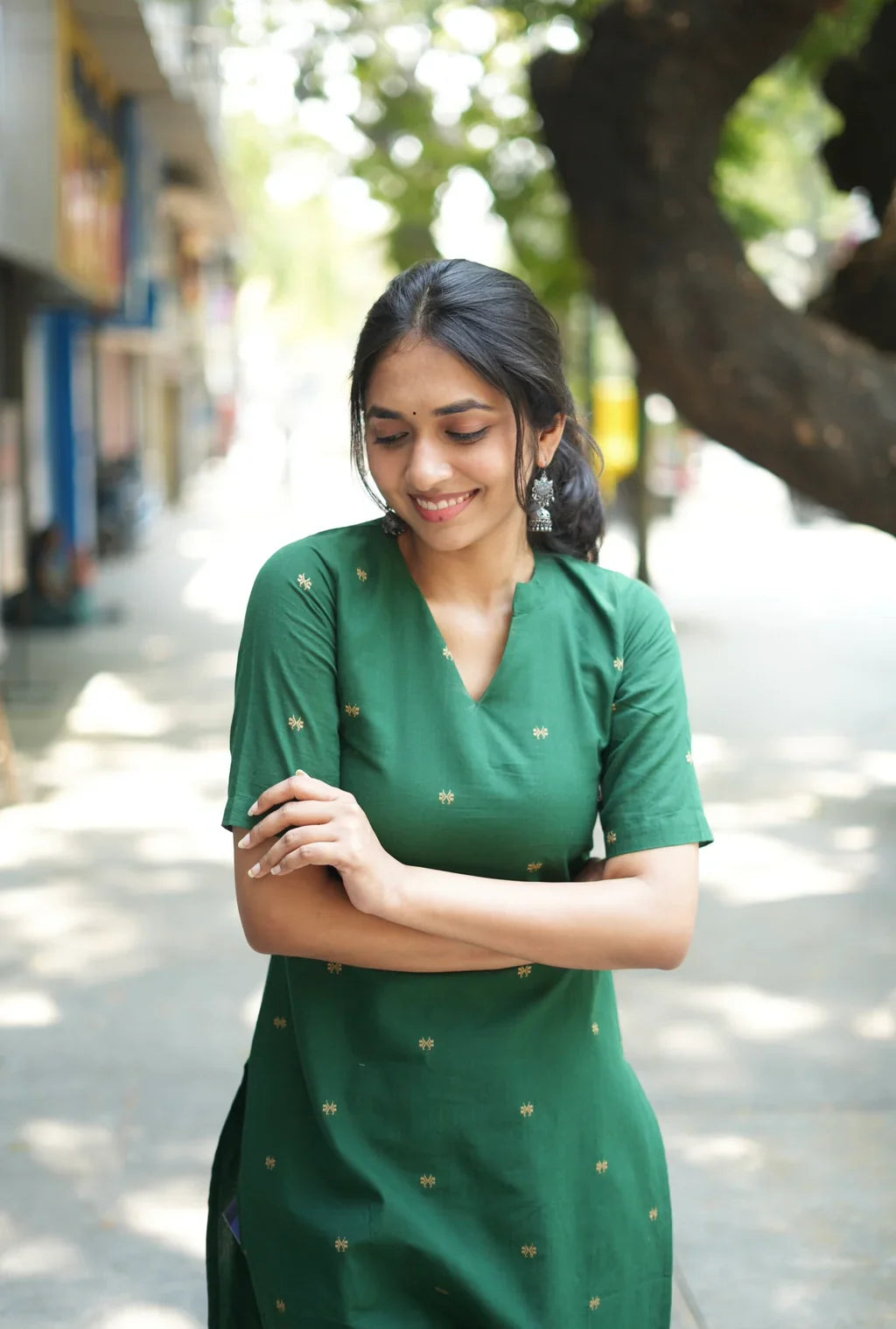 Women Cotton Printed Kurta Set