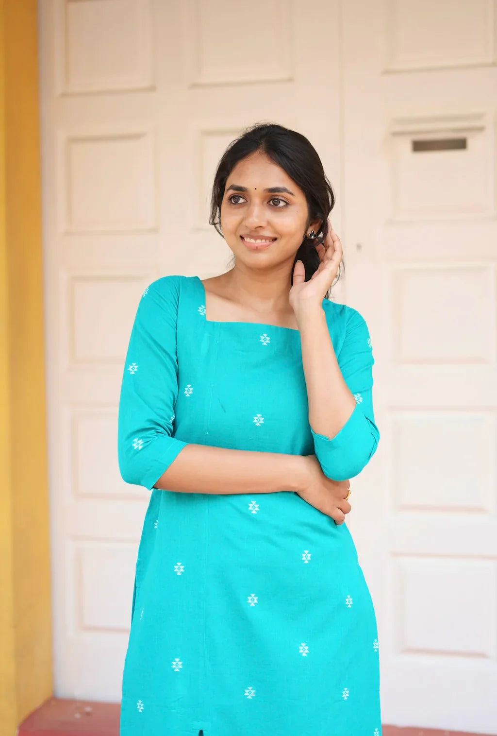 Women Cotton Printed Kurta Set