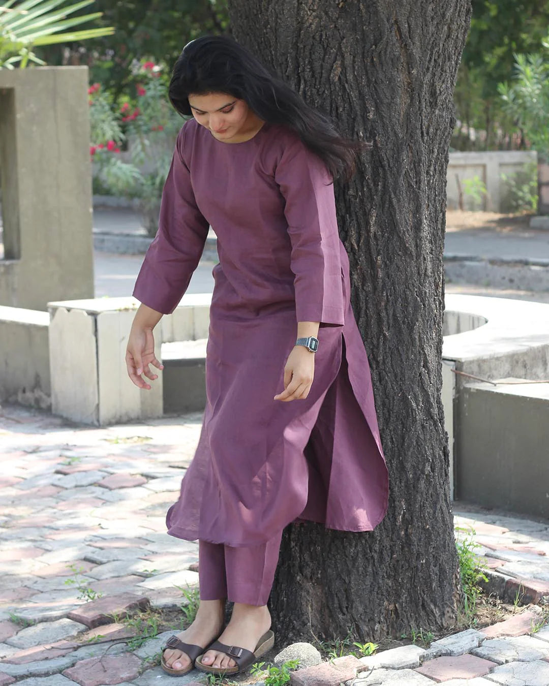 Elegant Straight Cotton Kurta & Pant Set