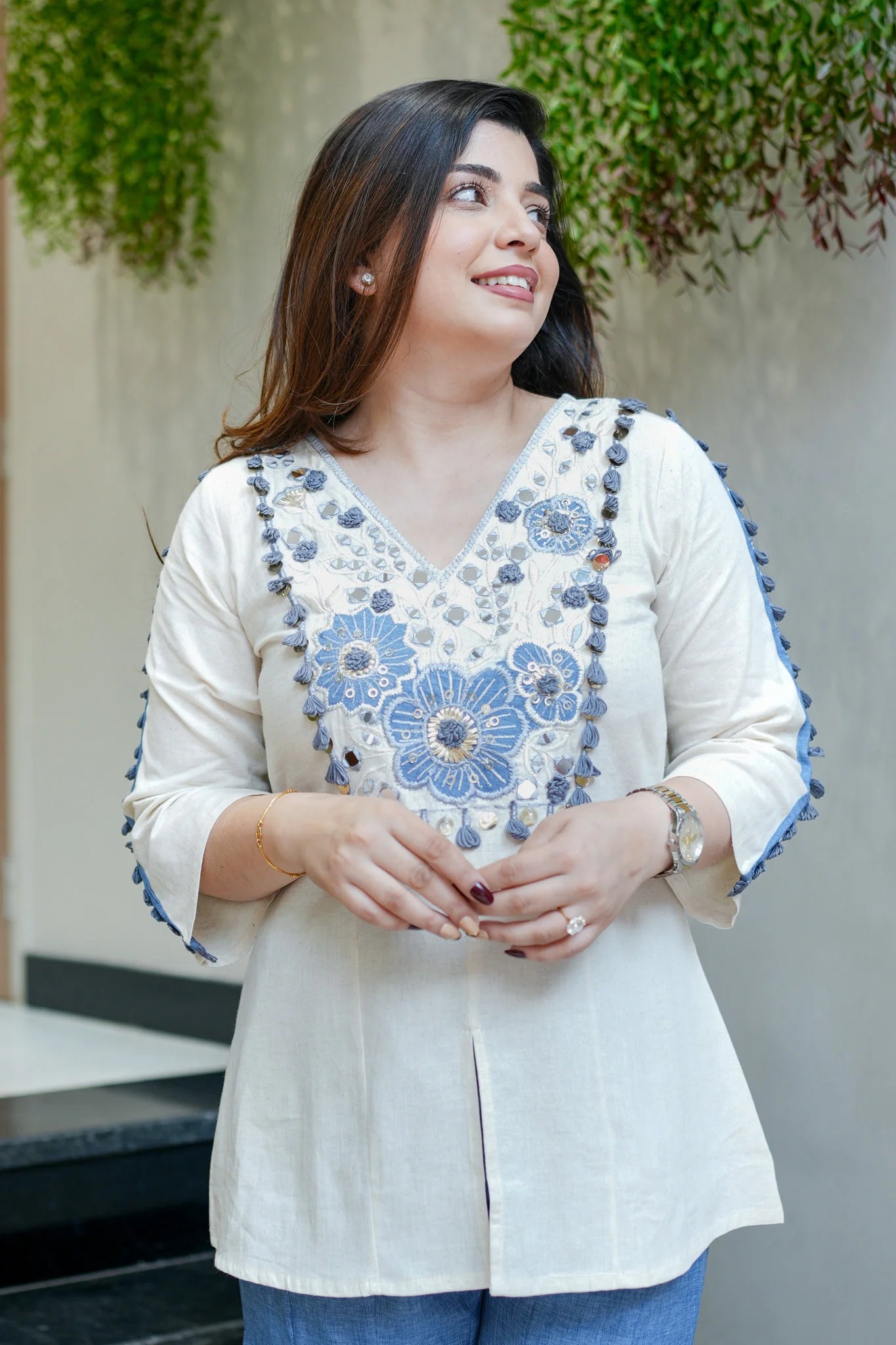 Women Embroidered Co Ord Set