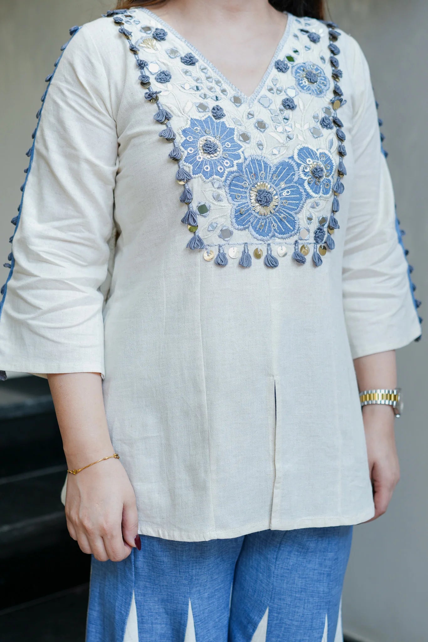 Women Embroidered Co Ord Set