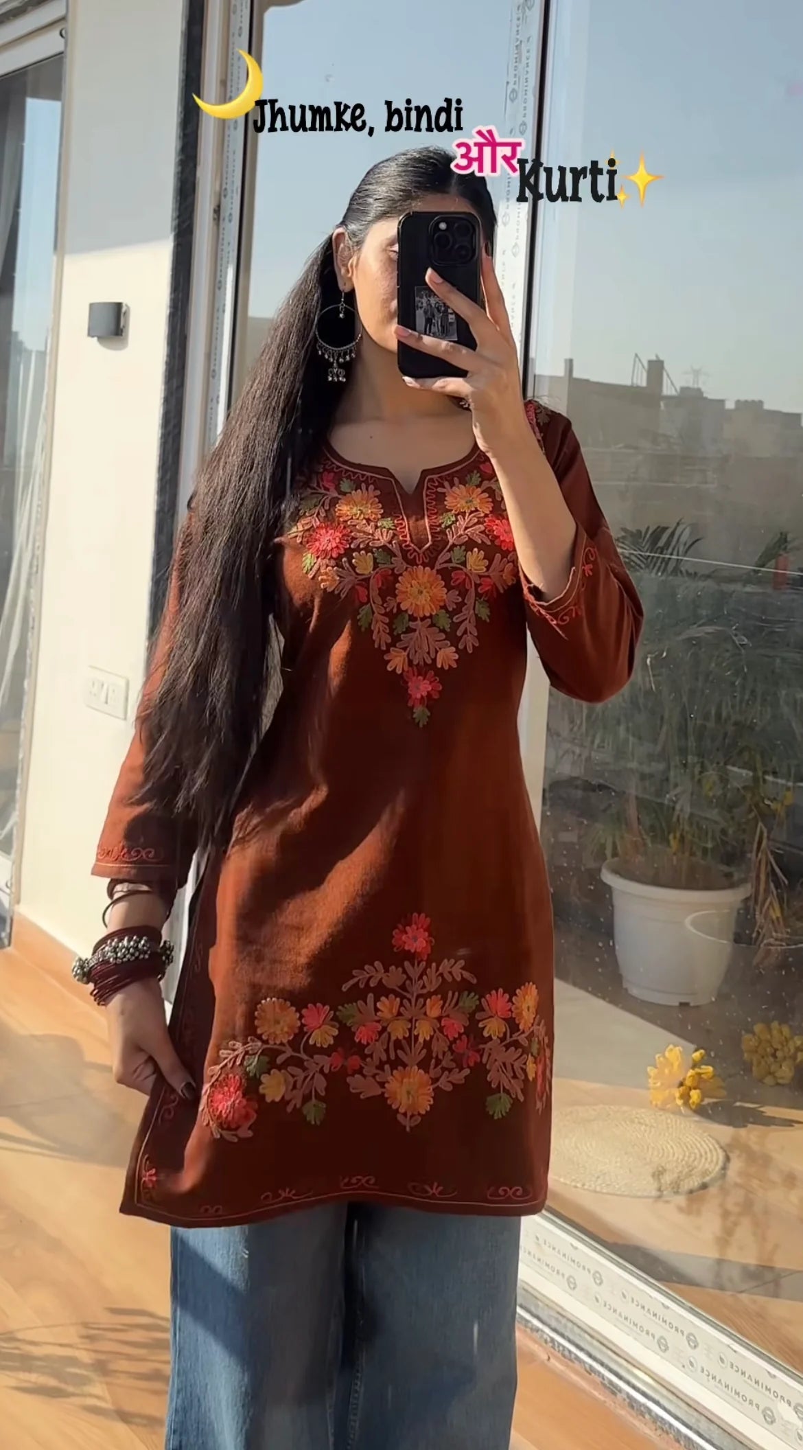Women Embroidered Kurti