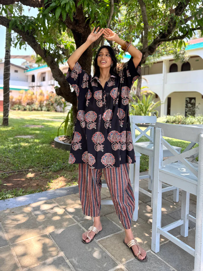 WOMEN CASUAL PRINTED CO-ORD SET