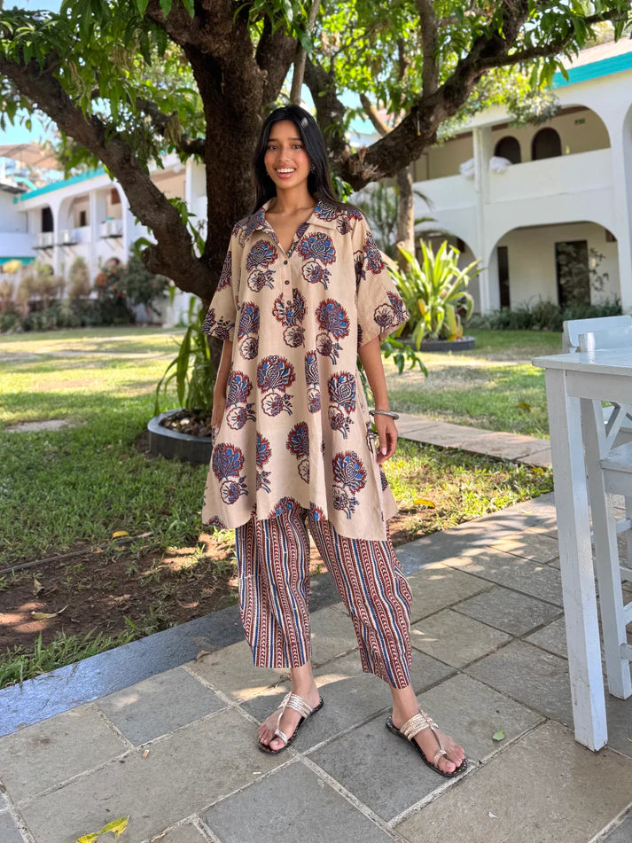 WOMEN CASUAL PRINTED CO-ORD SET