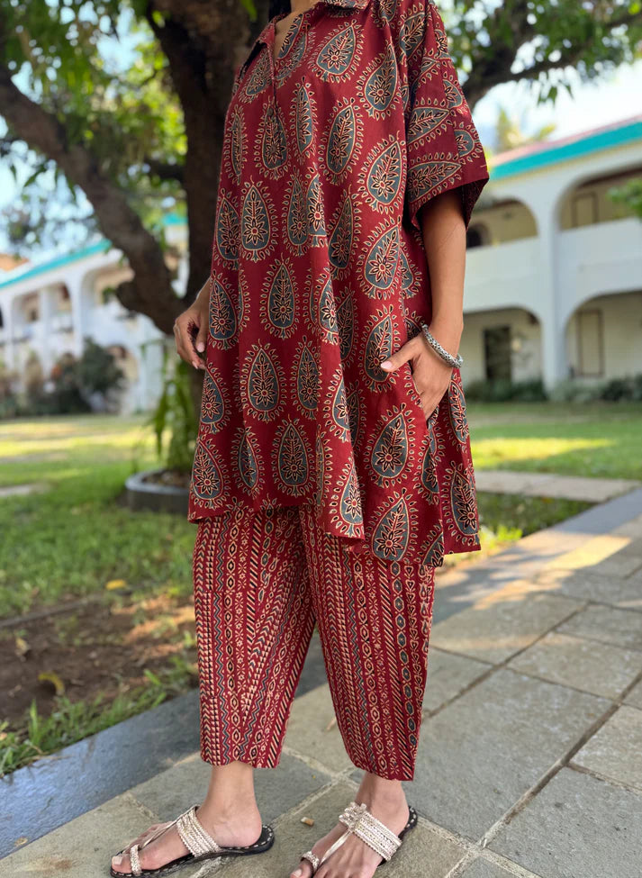 WOMEN CASUAL PRINTED CO-ORD SET