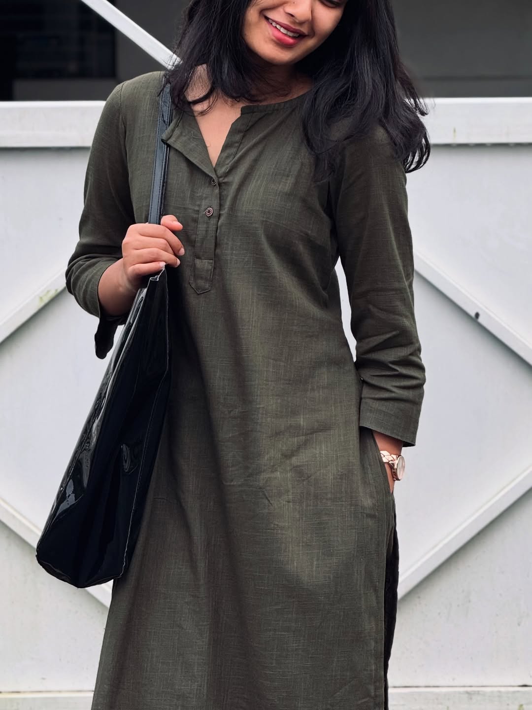 Women Plain Cotton kurta Set