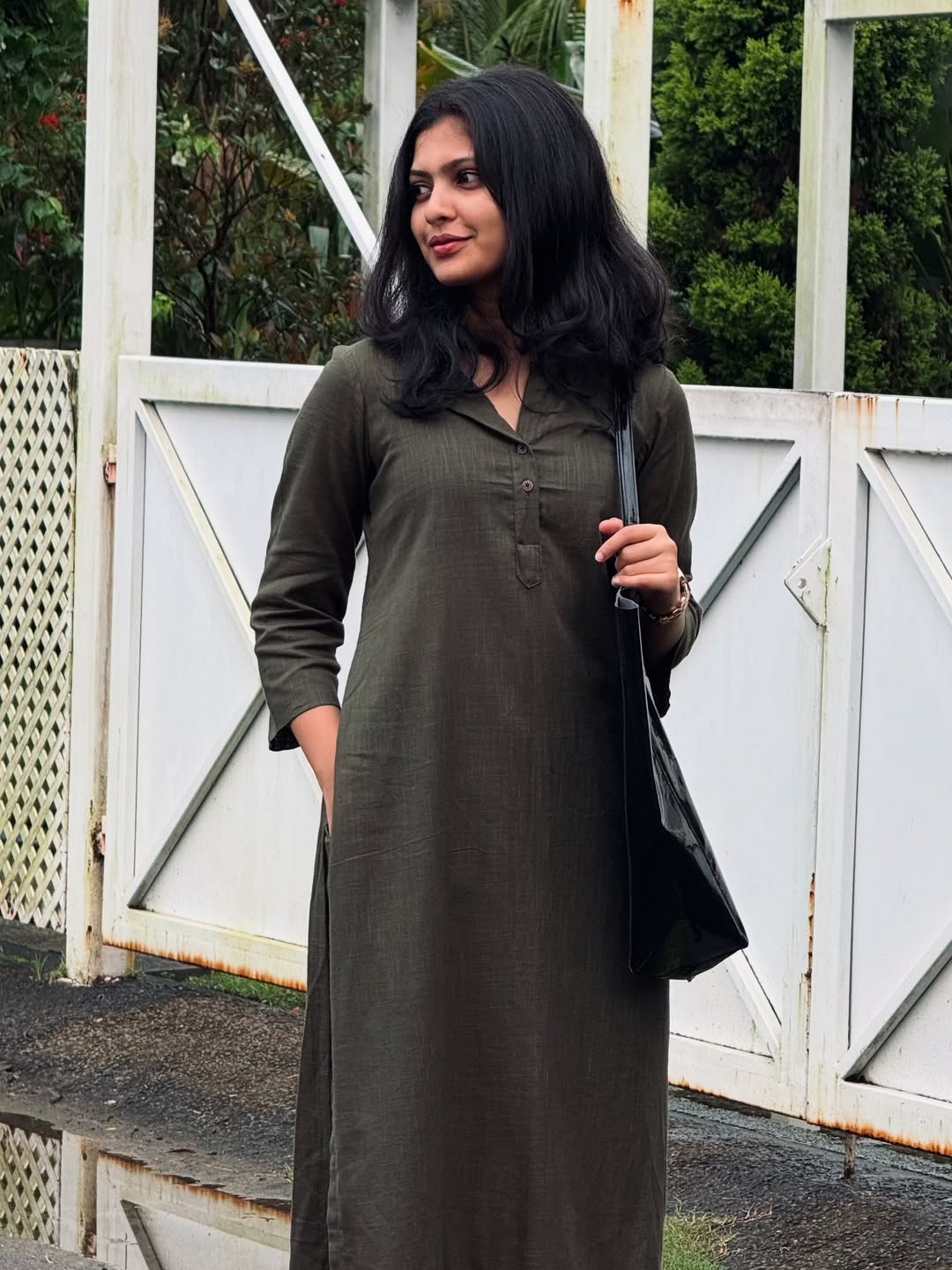 Women Plain Cotton kurta Set