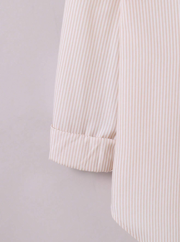 Tween Girl Korean Style Striped Casual