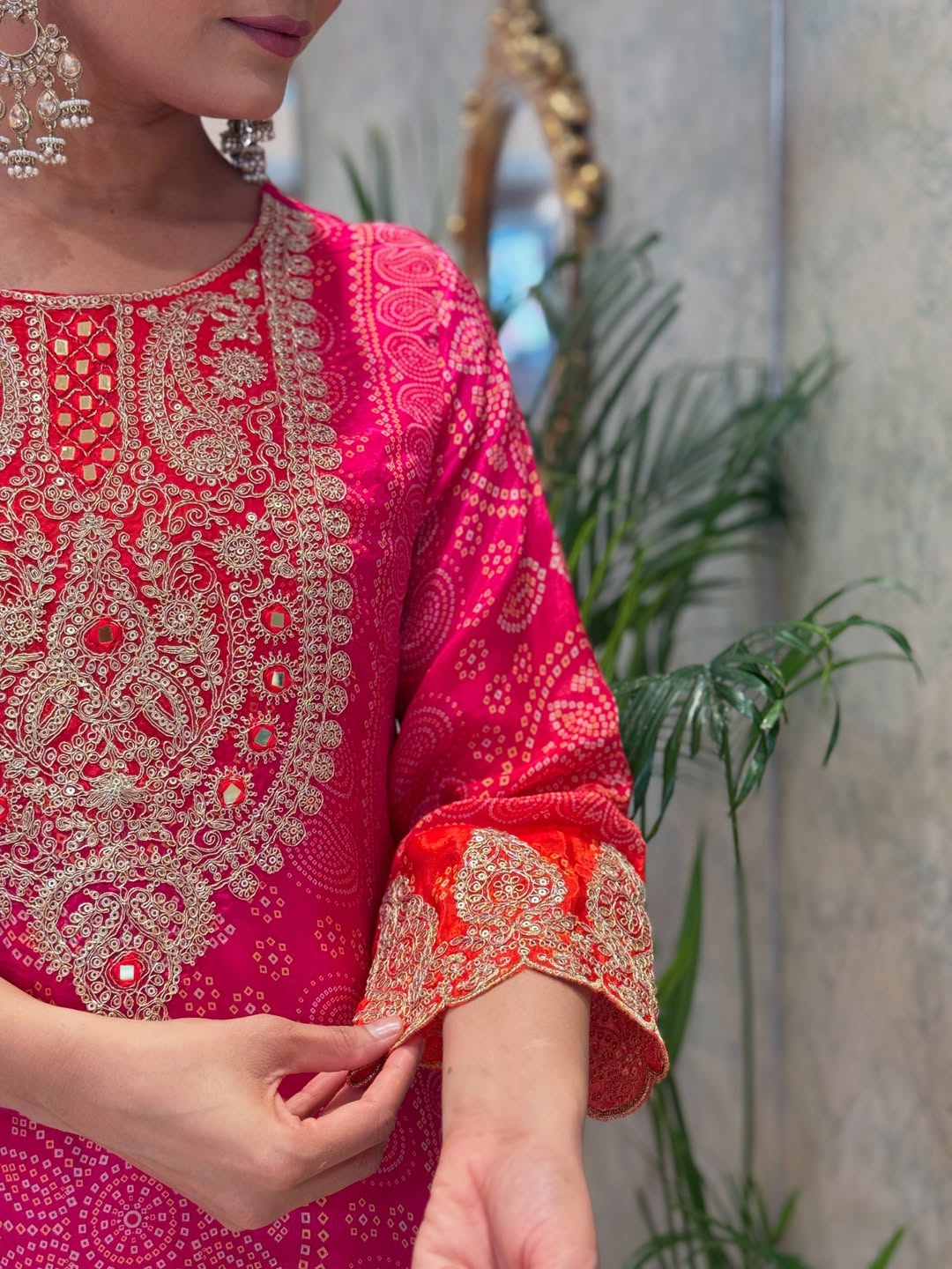 Presenting New Designer Pink Suit Set