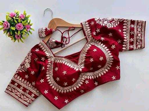 Women Embroidered Blouse Piece