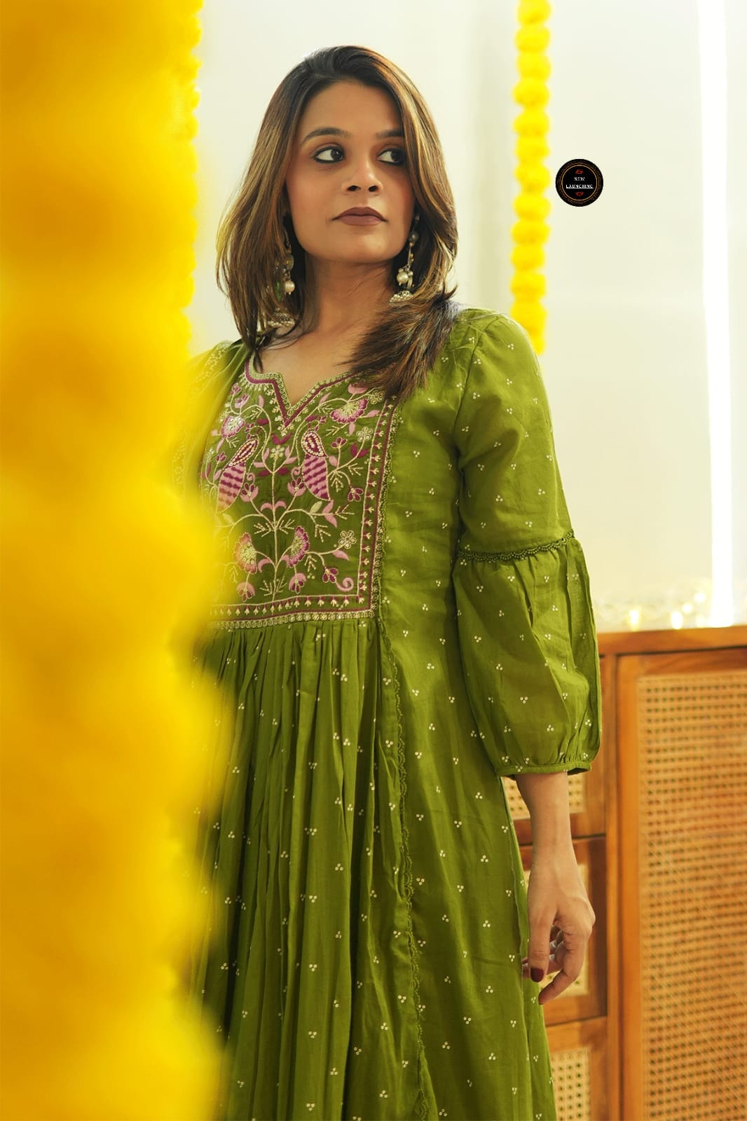 Cotton Anarkali Suit Set