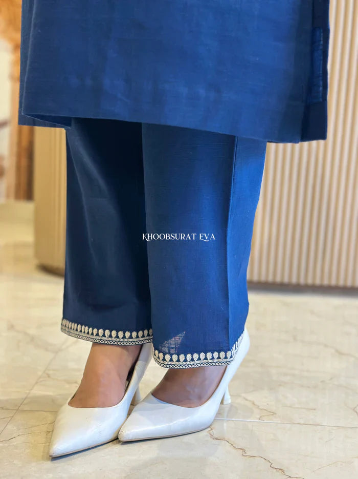 Cotton Embroidered Kurta Set