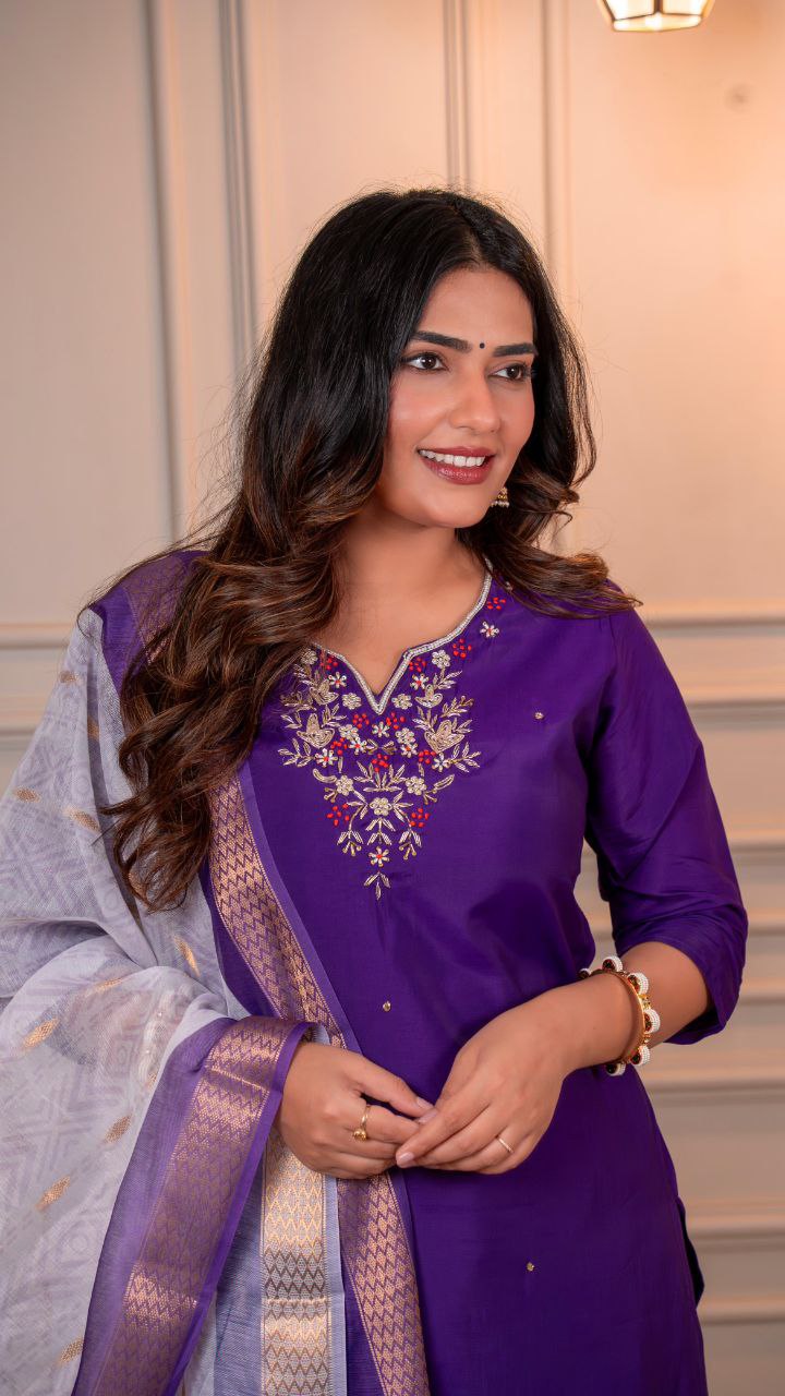 New Designers Kurta Pent Dupatta Set