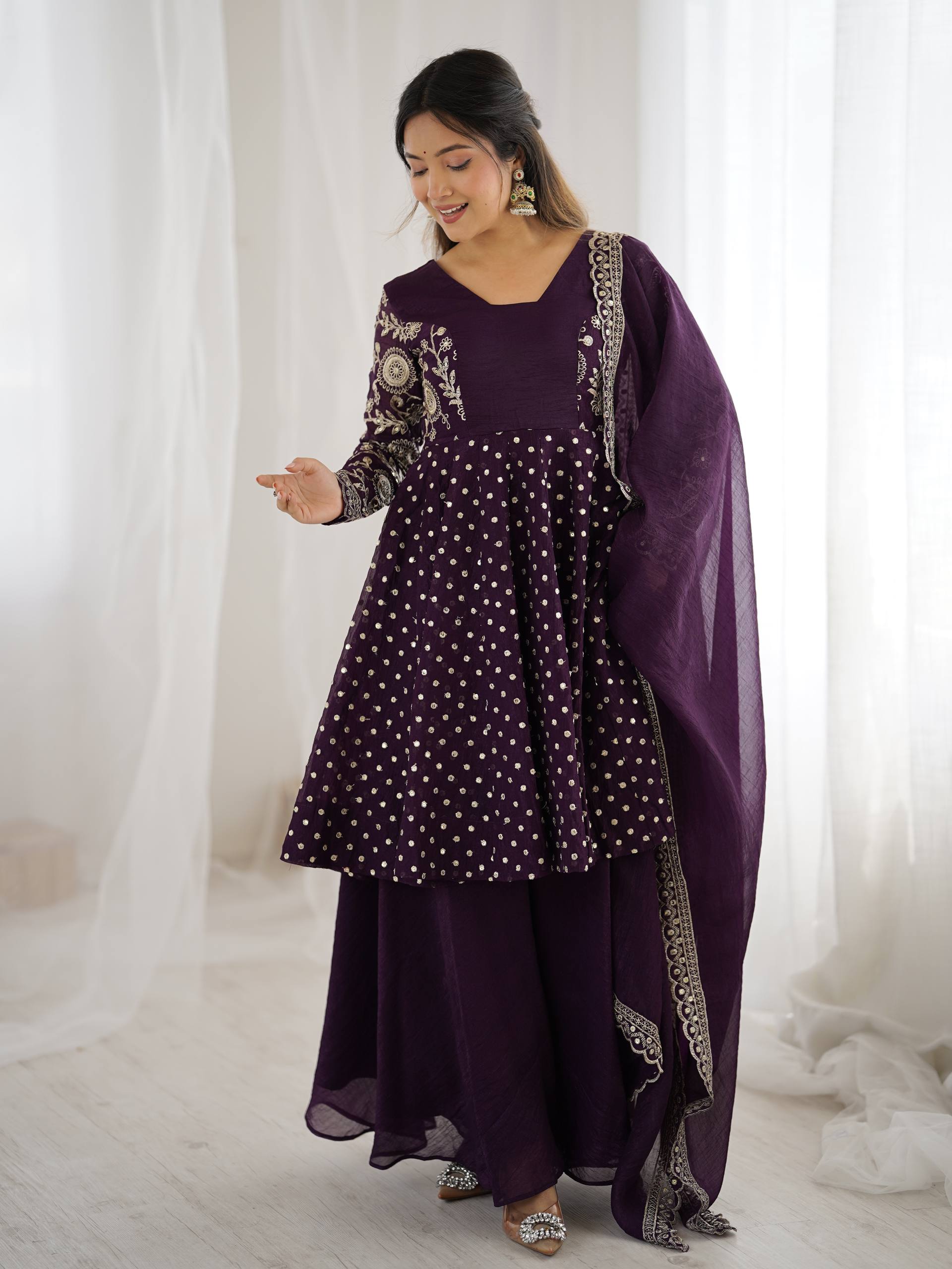 Women’s Ethnic Sharara Set