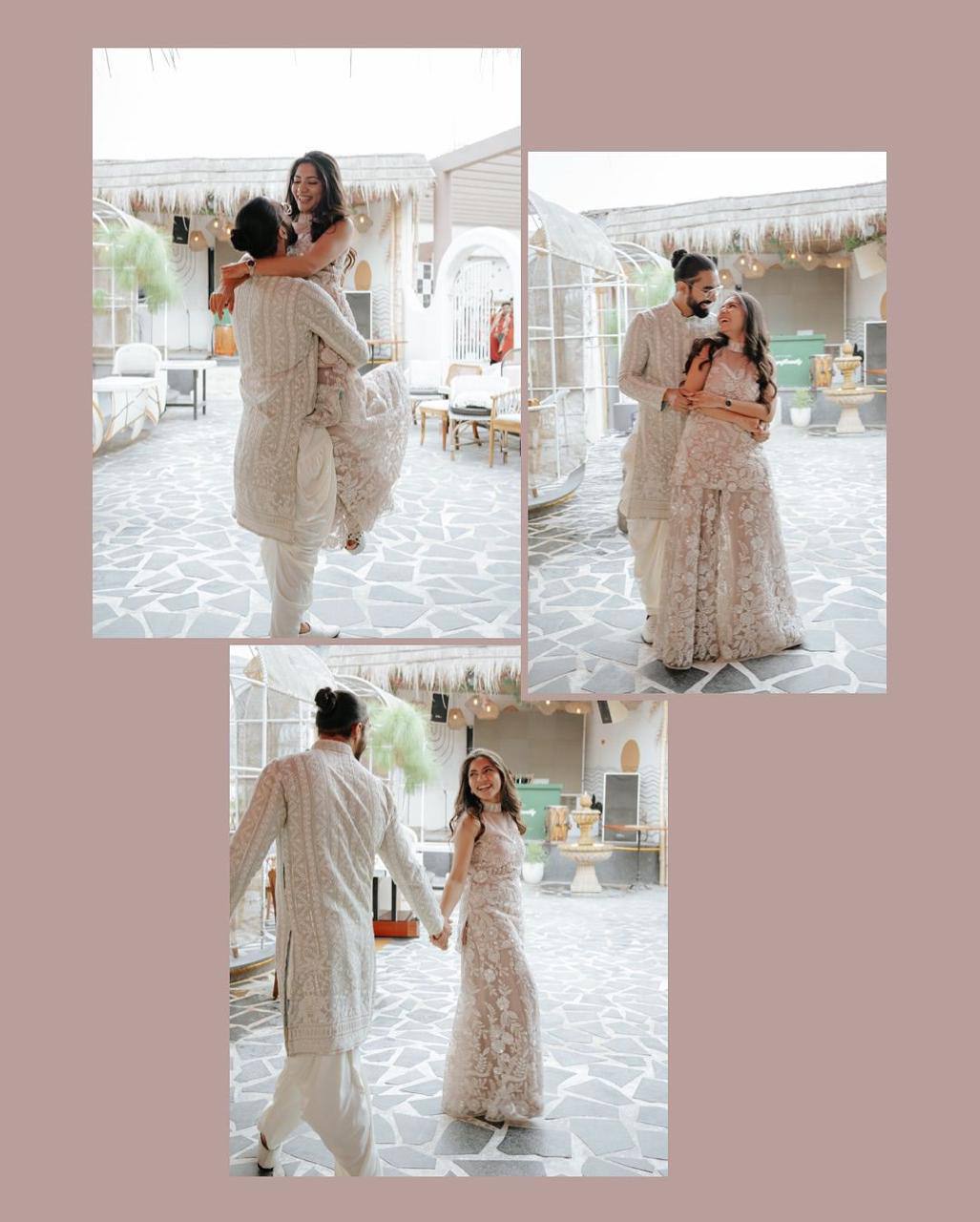 TRENDING HULTER NECK KURTA AND PLAZZO SET WITH  DUPATTA IN BUTTERFLY WITH SEQUENCE EMBROIDERY WORK