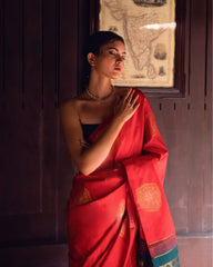 Pure Banarasi Silk Saree Weaved With Zari Comes With Heavy Banarasi Brocade Blouse