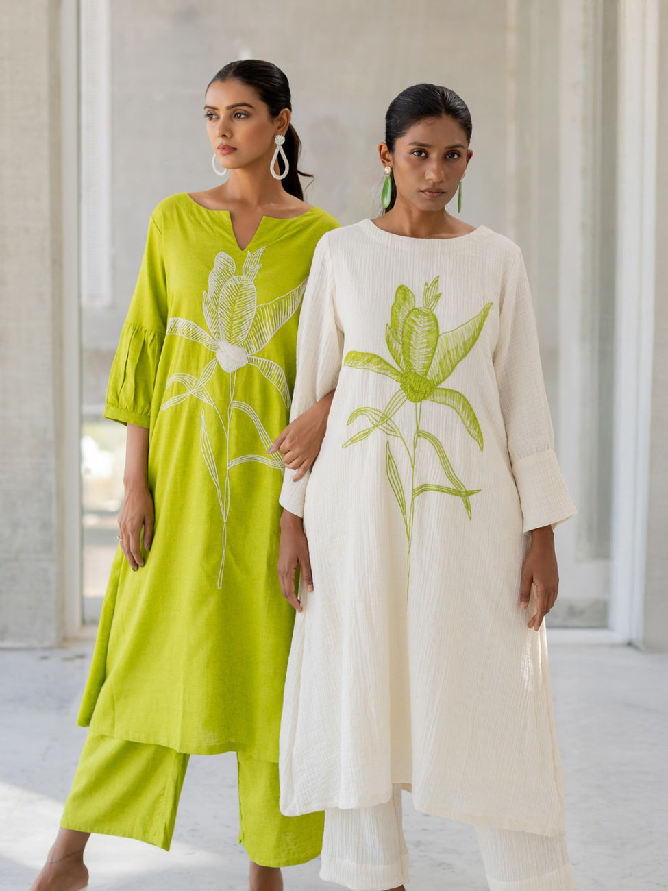 Cotton Embroidered Co-Ord Set