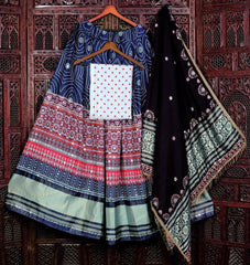 Multi Color Soft Butter Silk Digital Printed Lehenga Choli