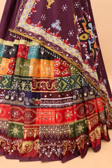 Multi Color Soft Butter Silk Digital Printed Lehenga Choli